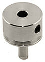 EM-Tec PS5 pin stub round clamp up to Ø3.5mm, Ø12.7x7.2mm, pin