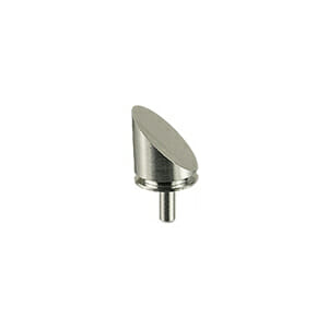 45 degree angled medium profile SEM pin stub Ø12.7 diameter, standard pin, aluminium