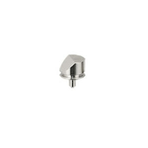 45 degree angled Zeiss pin stub Ø12.7 diameter, short pin, aluminium