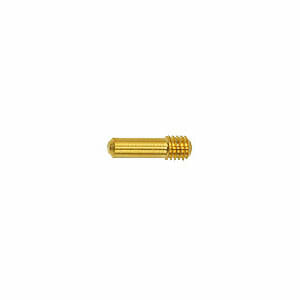 EM-Tec GSPM4 compact standard pin stub adapter with M4 thread, gold plated brass, pin