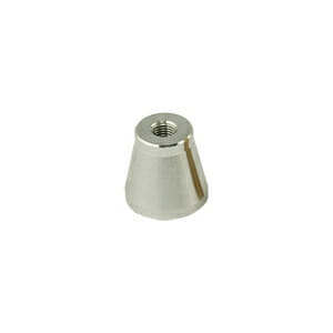 FEI F22 SEM stage adapter base, 20mm x M6F, aluminium