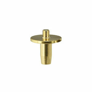 EM-Tec PV64 SEM stage adapter with M4 threaded top, brass. Compatible with Pemtron SEMs PS-230 and PS-250.