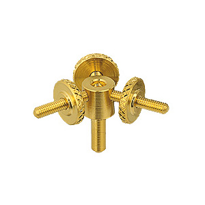 EM-Tec GS25 spider type bulk sample holder for up to Ø25mm, gold plated brass, pin