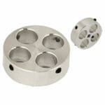 EM-Tec J4 multi stub holder for 4 x Ø9.5mm JEOL stubs, Ø31.5x10mm, M4