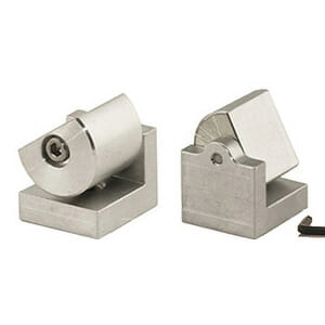 EM-Tec TV12 mini variable 0-90° angle tilt sample holder 11x12mm, angle indicators at 0, 30, 45, 70 and 90 degrees, M4
