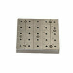 EM-Tec CS25/4 C-Square multi pin stub holder for 25x Ø12.7mm or 4x or 9x Ø25.4mm pin stubs, pin
