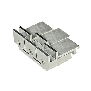EM-Tec 3V22 triple compact vise sample holder for 3x up to 22mm samples, pin