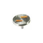 EM-Tec LPS19 Low Profile S-Clip SEM sample holder, two short clips on a Ø19mm pin stub