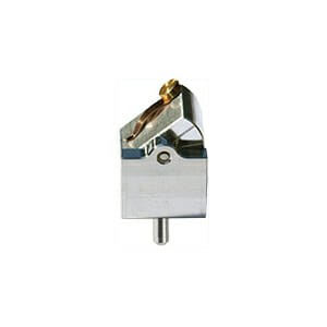 EM-Tec TV12C mini variable 0-90° angle tilt sample holder with 1 x S-Clip, angle indicators at 0, 30, 45, 70 and 90°, pin