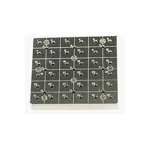EM-Tec CS36/9 C-Square multi pin stub holder for 36x Ø12.7mm or 9 x Ø25.4mm pin stubs, M4