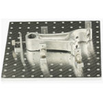 EM-Tec Versa-Plate H121 SEM sample holder 150x150mm with 121 M4 threaded holes and 5 x S25 brackets, M4