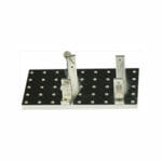 EM-Tec Versa-Plate H45 SEM sample holder 106x58mm with 45 M4 threaded holes and 4 x S25 brackets, Ø14 mm JEOL stub