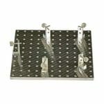 EM-Tec Versa-Plate H121 SEM sample holder 150x150mm with 121 M4 threaded holes and 5 brackets, Ø14 mm JEOL stub