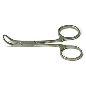EM-Tec 12.AM scissor type short handle SEM pin stub gripper for Ø12.7mm pin stubs, anti-magnetic stainless steel