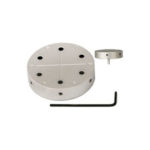 EM-Tec P6 multi pin stub holder for 6 pin stubs, Ø43x10.5mm, pin