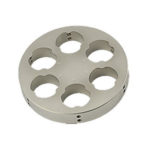 EM-Tec R6 top reference holder for 6x Ø25mm/1 inch metallographic mounts, Ø14mm JEOL stub
