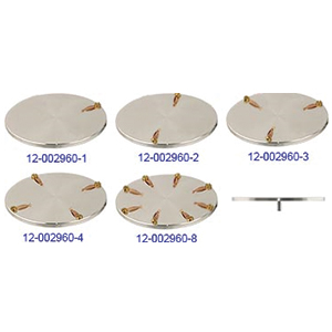 EM-Tec S-Clip sample holder with S-Clip(s) on Ø63mm standard pin stub