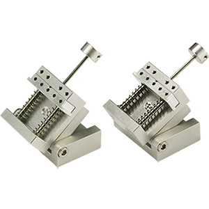 EM-Tec VS12-T compact spring-loaded vise for up to 12mm with 0-90 degrees tilt, M4