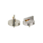 EM-Tec S-Clip sample holder with 2xS-Clips double 90° on Ø25.4mm Zeiss pin stub