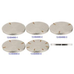 EM-Tec S-Clip sample holder with S-Clip(s) on Ø100x4.5mm stub, M4