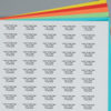 Laser Tough-Tags® size 0.94" x 0.50" (24 x 13 mm).