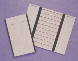 classeur rangement 20 lames en carton